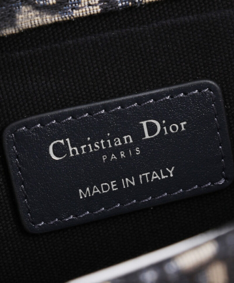 Christian Dior 30 Montaigne East-West Bag with Chain Dark Blue